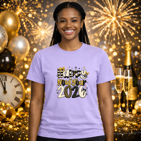 HAPPY NEW YEAR 2026 – New Years Premade DTF Transfer