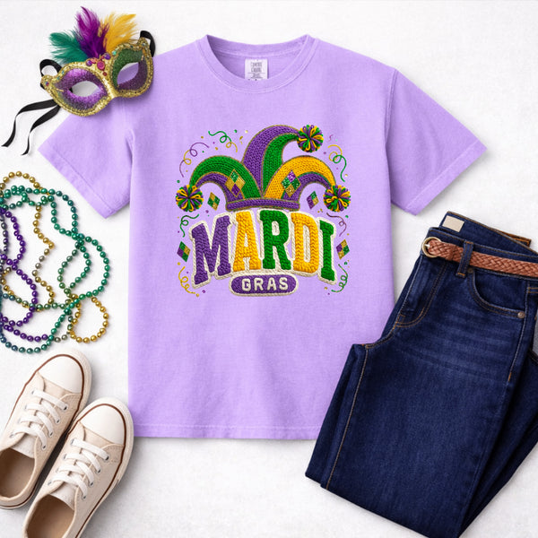 It's Mardi Gras Y'all Jester Hat – Mardi Gras Premade DTF Transfer