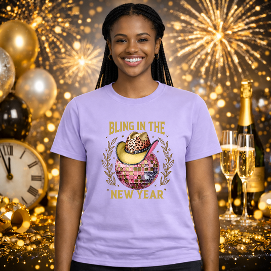 Bling In The New Year – New Years Premade DTF Transfer