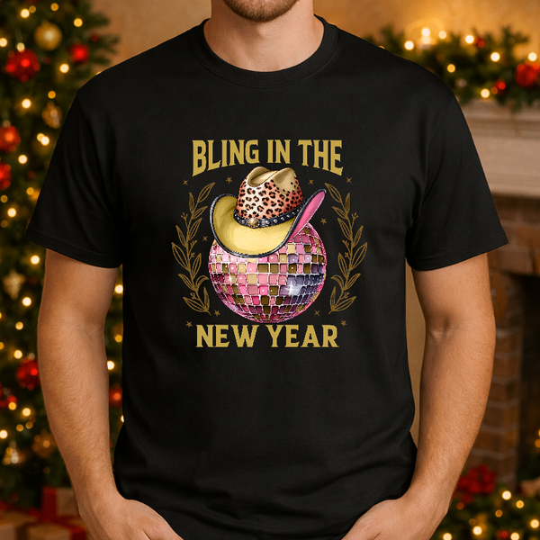 Bling In The New Year – New Years Premade DTF Transfer