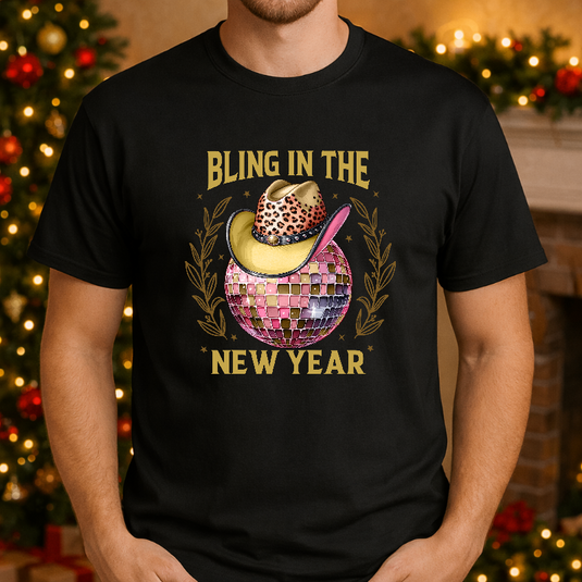Bling In The New Year – New Years Premade DTF Transfer