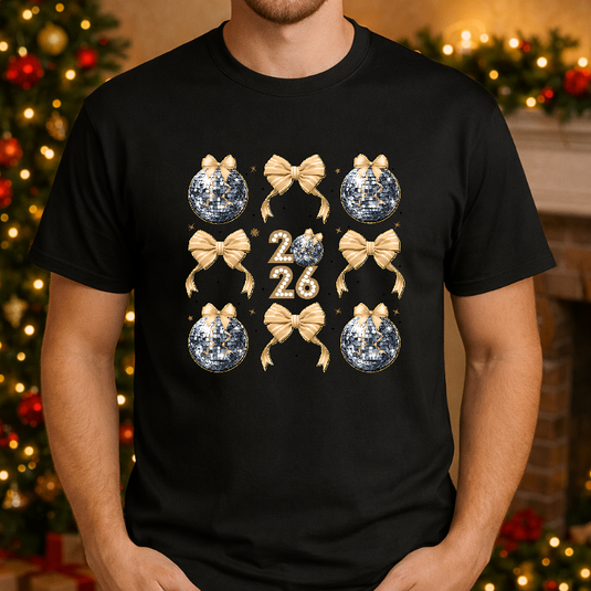 Happy New Year 2024 Gold Sparkle – New Years Premade DTF Transfer