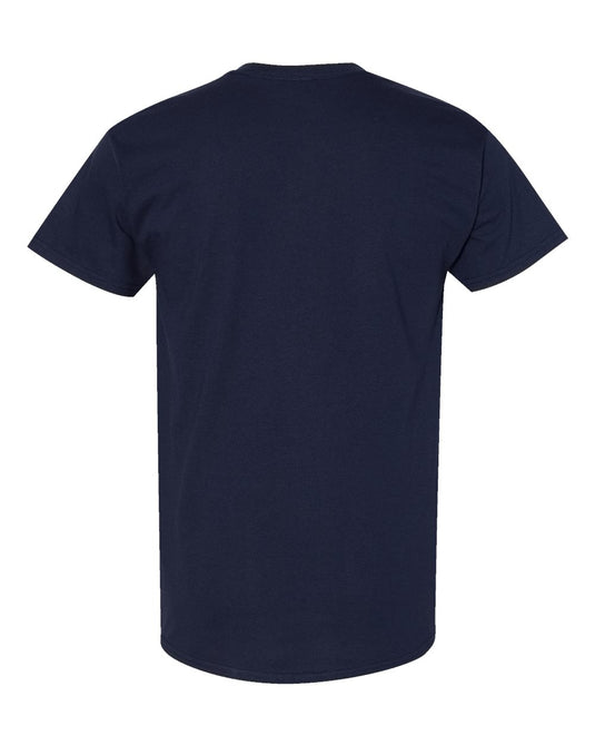 Gildan 5000 Unisex Heavy Cotton™ T-Shirt - Blue Dusk - Back View