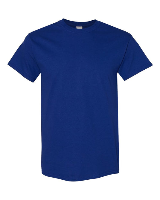 Gildan 5000 Unisex Heavy Cotton™ T-Shirt - Fan Deep Royal - Front View