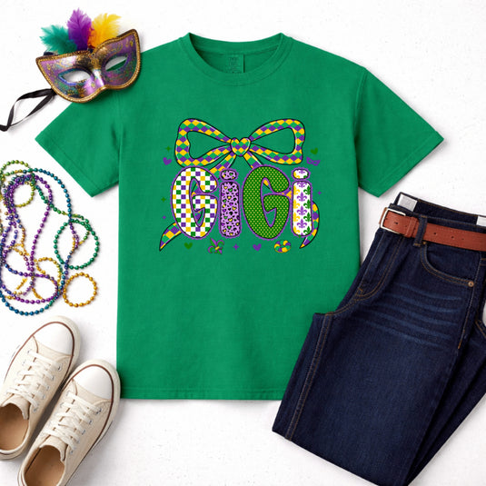 LET THE GOOD TIMES ROLL – Mardi Gras Premade DTF Transfer