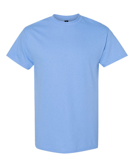 Gildan 5000 Unisex Heavy Cotton™ T-Shirt - Carolina Blue - Front View