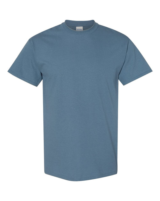 Gildan 5000 Unisex Heavy Cotton™ T-Shirt - Indigo Blue - Front View