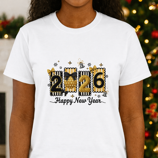 HAPPY NEW YEAR 2026 – New Years Premade DTF Transfer