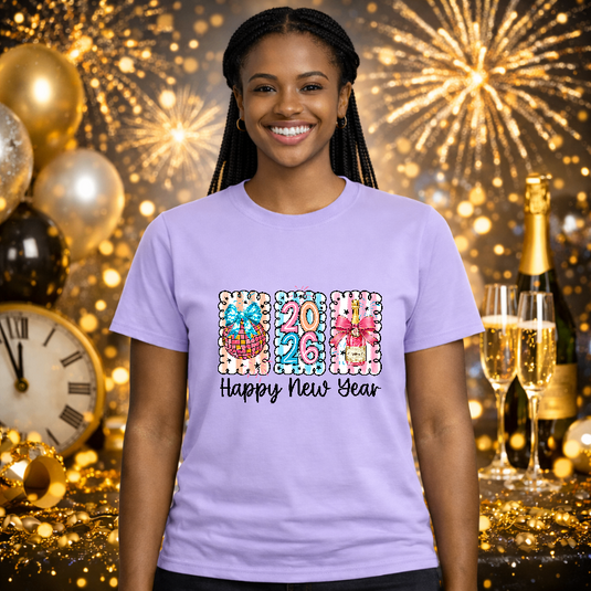 HAPPY NEW YEAR – New Years Premade DTF Transfer