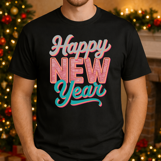 HAPPY NEW YEAR 2026 – New Years Premade DTF Transfer