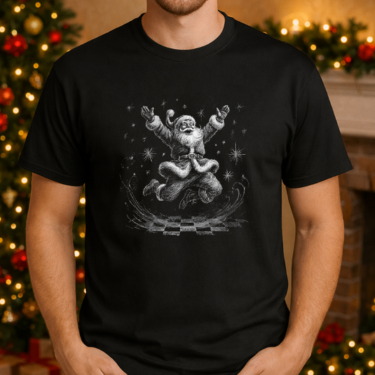 Stylized Santa Claus Face – Christmas Premade DTF Transfer