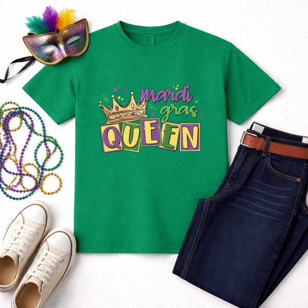 Mardi Gras QUEEN – Mardi Gras Premade DTF Transfer