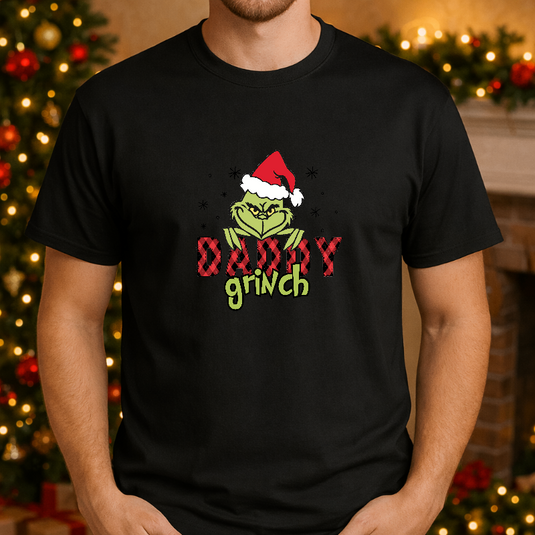 Daddy Grinch – Christmas Premade DTF Transfer