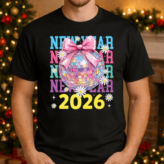 "Happy New Year 2026" – New Years Premade DTF Transfer