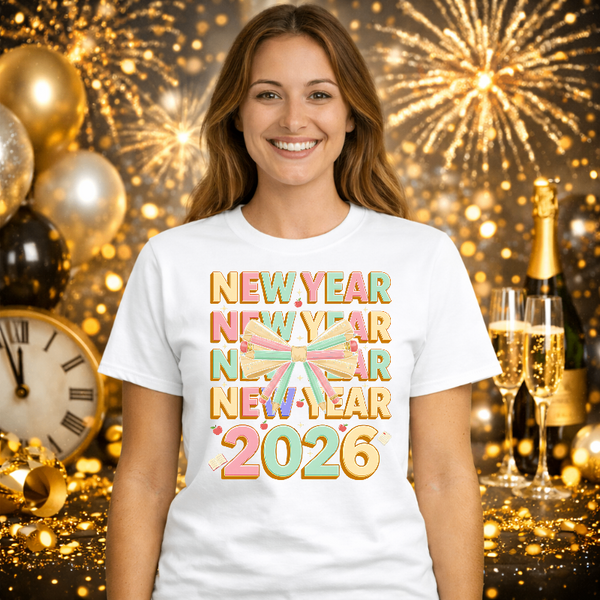 Happy New Year 2026 – New Years Premade DTF Transfer