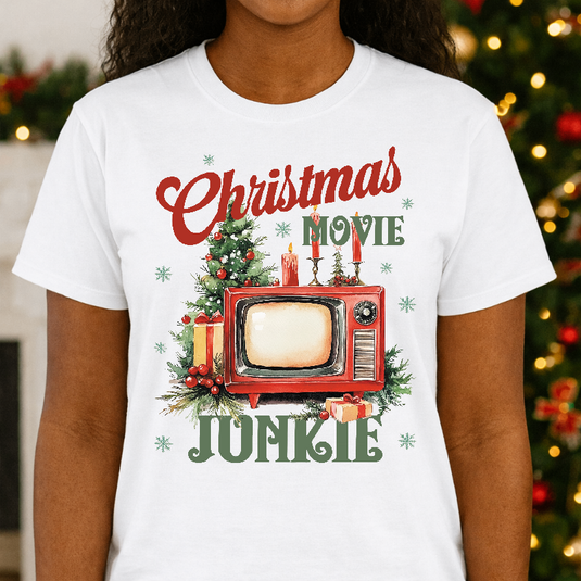 RETRO CHRISTMAS MOVIE JUNKIE Vintage 3D Glasses – Christmas Premade DTF Transfer