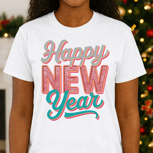 HAPPY NEW YEAR 2026 – New Years Premade DTF Transfer