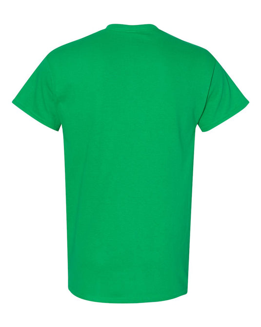 Gildan 5000 Unisex Heavy Cotton™ T-Shirt - Irish Green - Back View