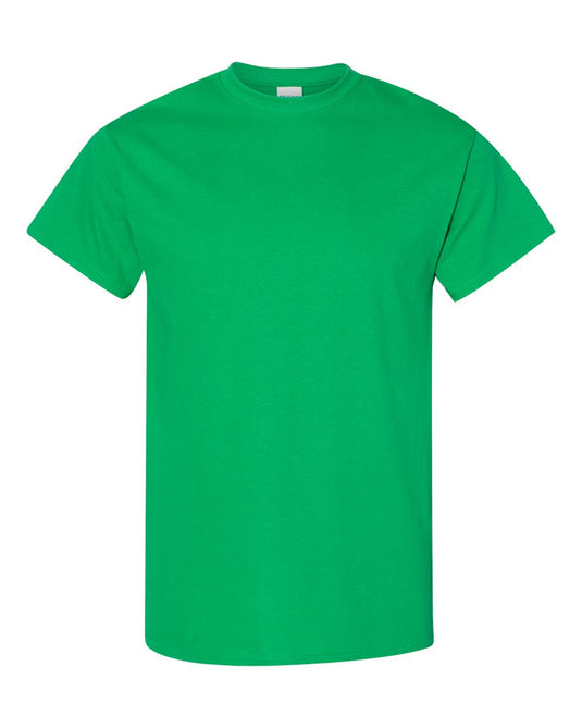 Gildan 5000 Unisex Heavy Cotton™ T-Shirt - Irish Green - Front View