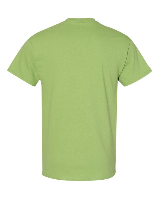 Gildan 5000 Unisex Heavy Cotton™ T-Shirt - Kiwi - Back View