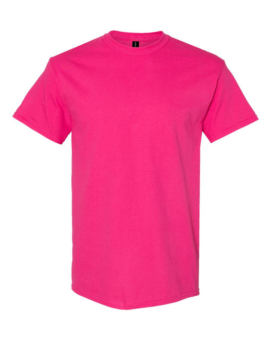 Gildan 5000 Unisex Heavy Cotton™ T-Shirt - Heliconia - Front View