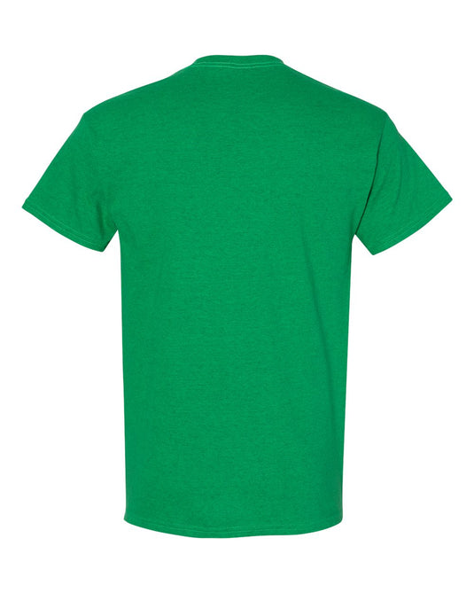 Gildan 5000 Unisex Heavy Cotton™ T-Shirt - Antique Irish Green - Back View