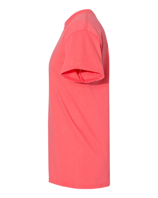 Gildan 5000 Unisex Heavy Cotton™ T-Shirt - Coral Silk - Direct Side