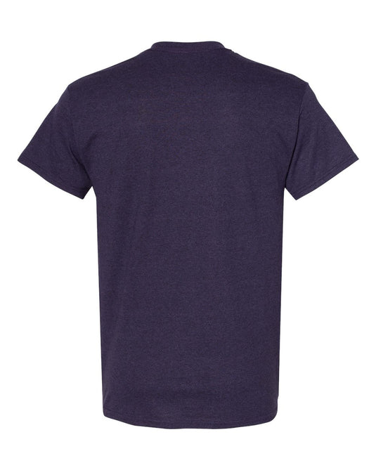 Gildan 5000 Unisex Heavy Cotton™ T-Shirt - Blackberry - Back View
