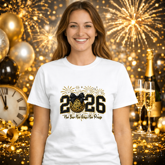 2026 New Year New Grace New Praise – New Years Premade DTF Transfer