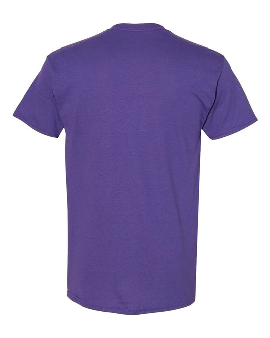 Gildan 5000 Unisex Heavy Cotton™ T-Shirt - Lilac - Back View