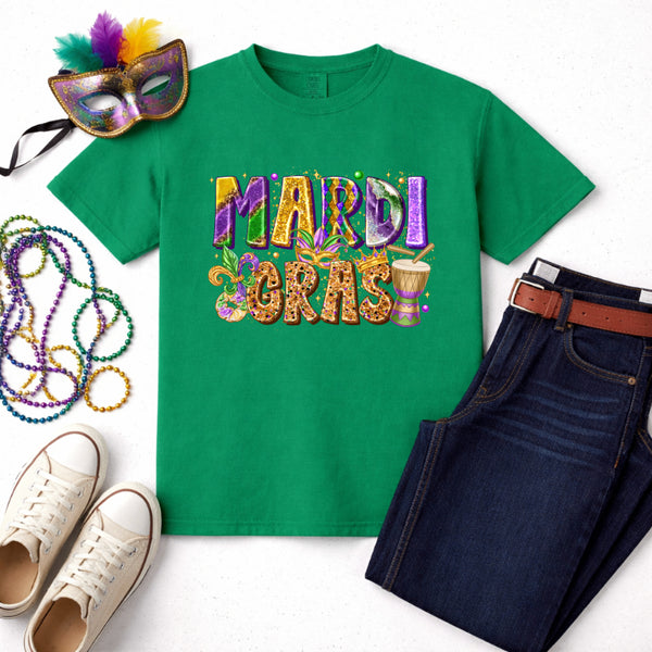 Laissez Les Bons Temps Rouler – Mardi Gras Premade DTF Transfer
