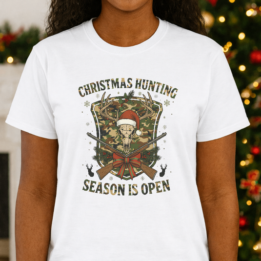 CHRISTMAS HUNTING SEASON IS OPEN – Christmas Premade DTF Transfer