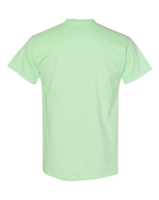 Gildan 5000 Unisex Heavy Cotton™ T-Shirt - Mint Green - Back View