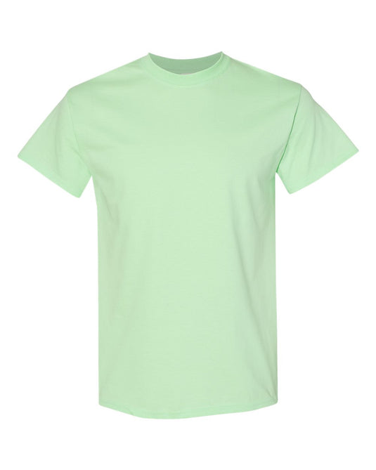 Gildan 5000 Unisex Heavy Cotton™ T-Shirt - Mint Green - Front View