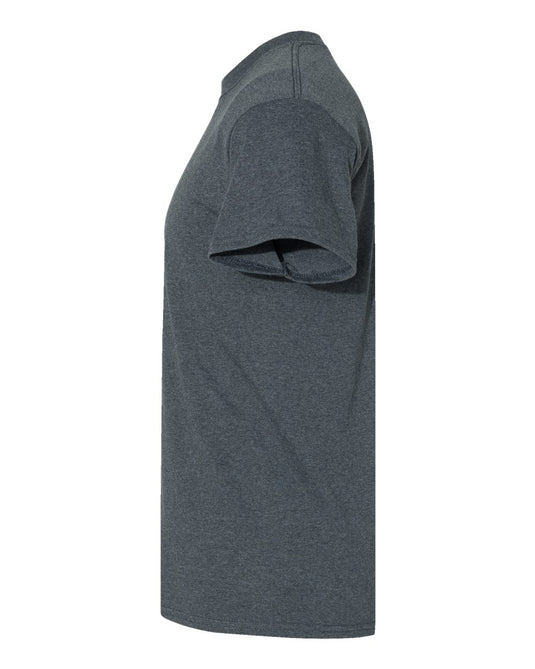 Gildan 5000 Unisex Heavy Cotton™ T-Shirt - Dark Heather - Direct Side