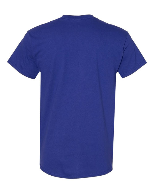 Gildan 5000 Unisex Heavy Cotton™ T-Shirt - Cobalt - Back View