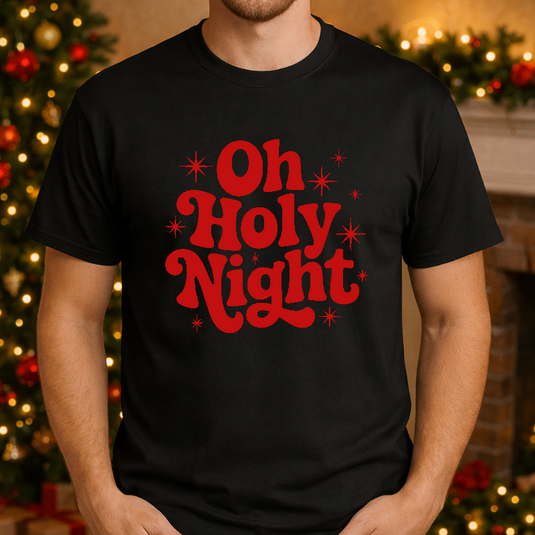 Oh Holy Night – Christmas Premade DTF Transfer