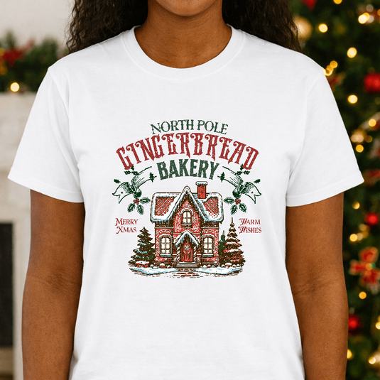Northpole Ginger Bread Bakery – Christmas Premade DTF Transfer