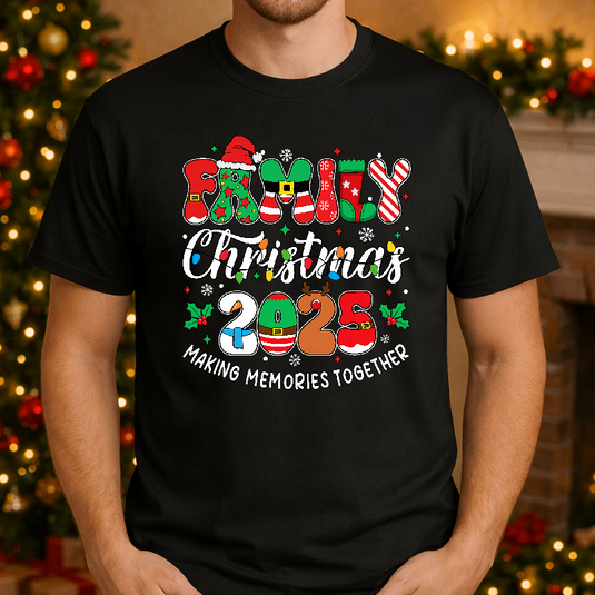 Merry Christmas 2025 Red Truck with Tree & Gifts – Christmas Premade DTF Transfer