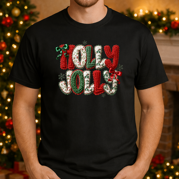 HOLLY JOLLY – Christmas Premade DTF Transfer