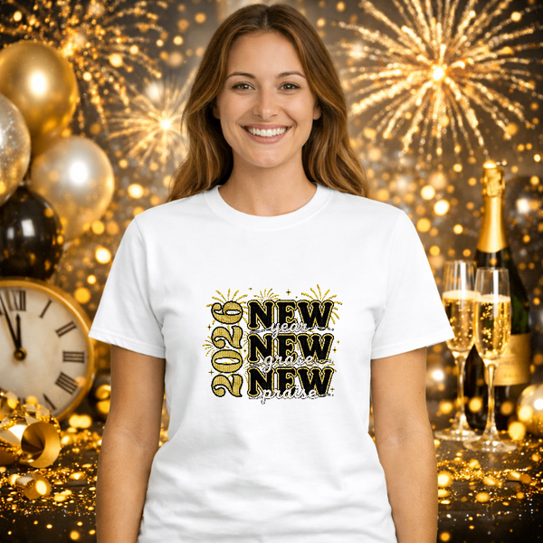 2026 New Year New Grace New Praise – New Years Premade DTF Transfer