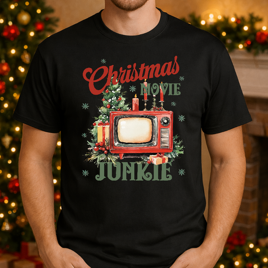 RETRO CHRISTMAS MOVIE JUNKIE Vintage 3D Glasses – Christmas Premade DTF Transfer