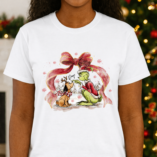 Grinch and Max Boop – Christmas Premade DTF Transfer