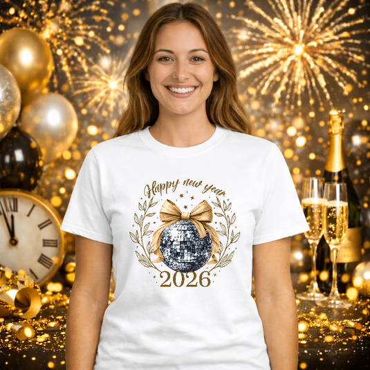 HAPPY NEW YEAR 2026 – New Years Premade DTF Transfer