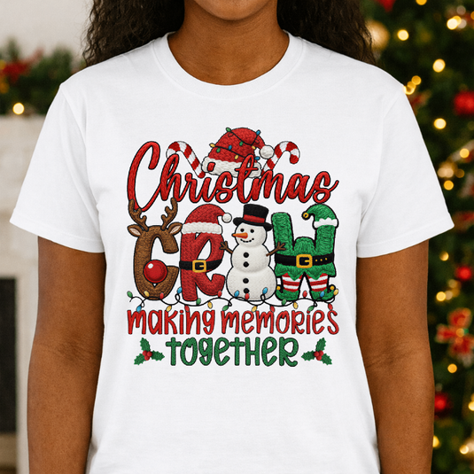 Christmas Crew Candy Cane Design – Christmas Premade DTF Transfer