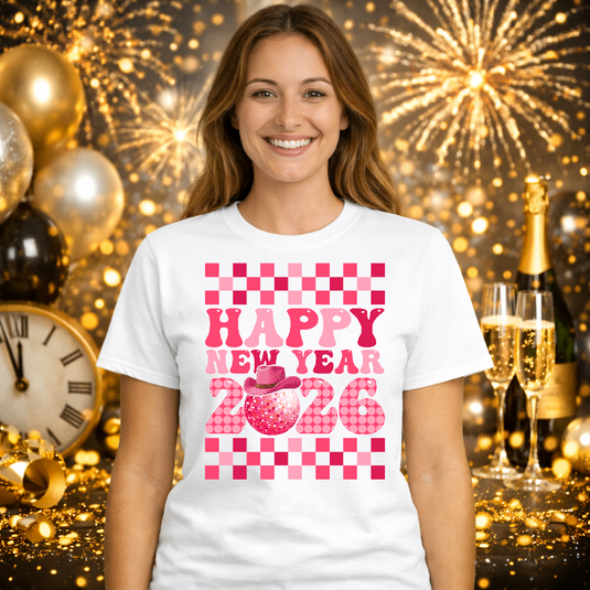 HAPPY NEW YEAR 2026 – New Years Premade DTF Transfer