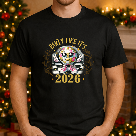 Party Like It's 2026 – New Years Premade DTF Transfer