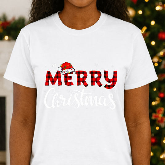 MERRY CHRISTMAS Reindeer Santa Hat – Christmas Premade DTF Transfer