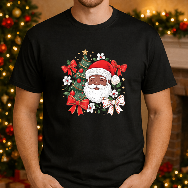 Black Santa Claus – Christmas Premade DTF Transfer