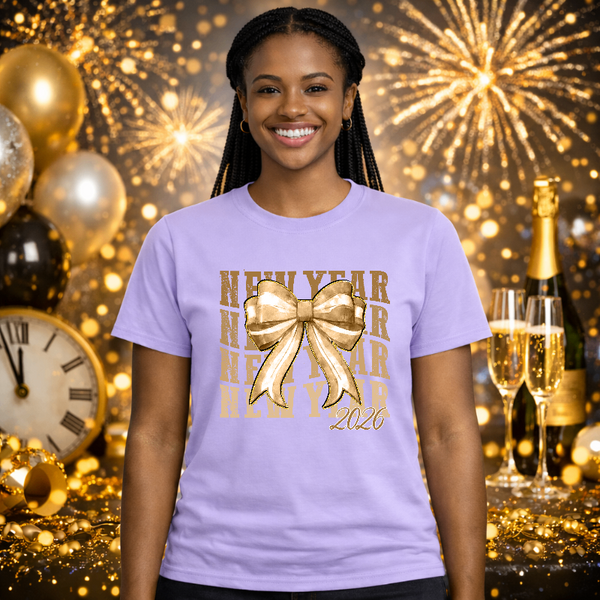 HAPPY NEW YEAR 2026 CHEERS! – New Years Premade DTF Transfer